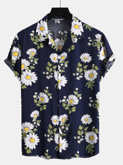 Revere Hemd mit Sonnenblumenprint