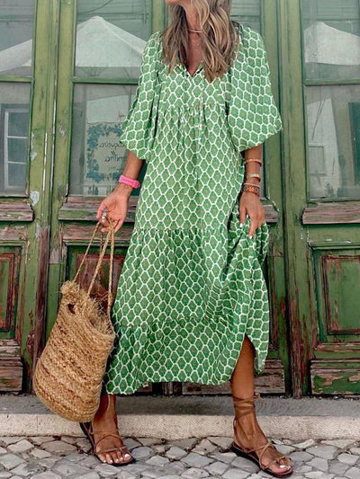 Paisley | Bohemian Breeze V-Neck Maxi Dress