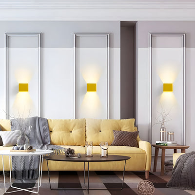 GlowBurst Light - Moderne Quadratische LED-Wandleuchte