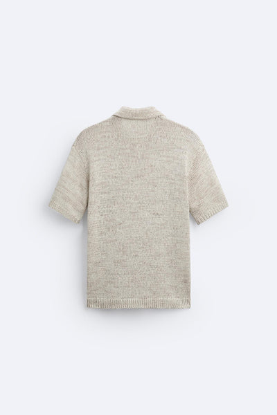 Lässiges Strickpolo im Vintage-Look