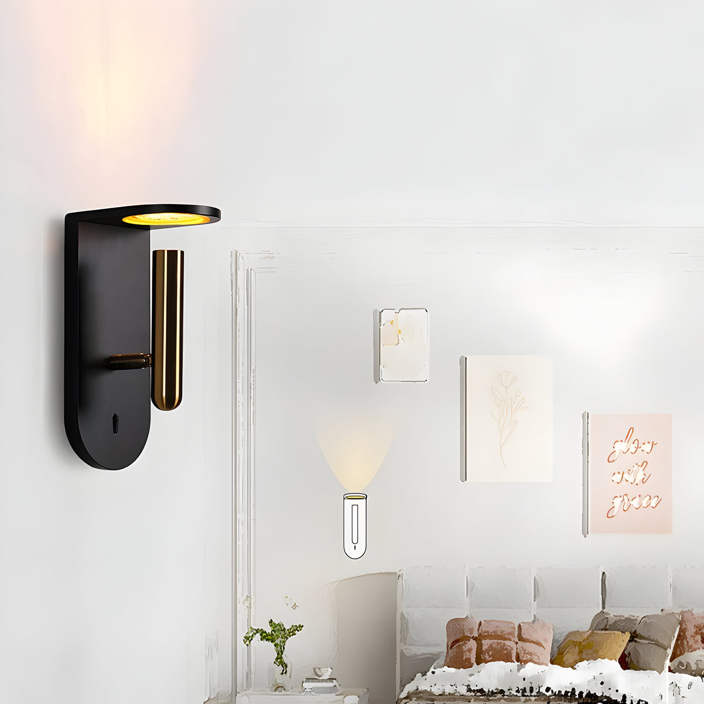 Skandilight – Kreative Flammen-Wandleuchte Nordischen Stil