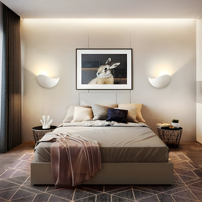 NoirLume Light - Minimalistische halbkreisförmige LED-Wandleuchte