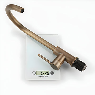 TapWise Wasserhahn – Einhebelmischer aus massivem Messing für die Küche