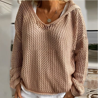 Melissa - bequemer Kapuzenpullover aus Strick