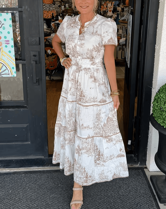 Elenire™ - Damen Klassisches Charm Maxi Kleid