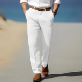 Kyle - Bequeme Herren-Knöchelhose in Weiß