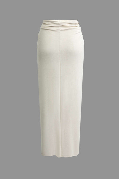 Eveline | Elegantes Zweiteiler-Set mit One-Shoulder-Top & Wickelrock