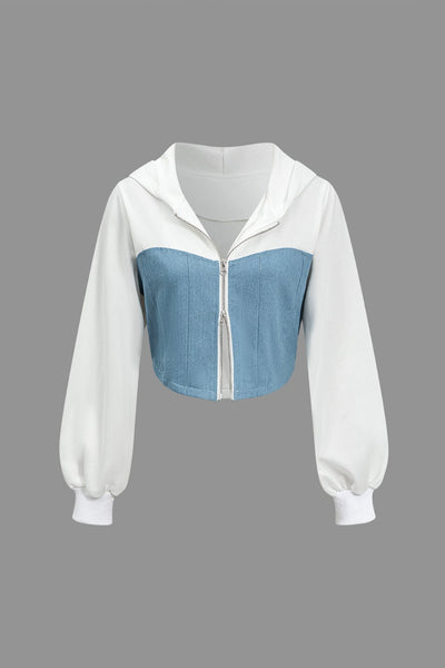 Hope | Sportliches Zweiteiler-Set mit Denim-Details