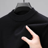Sian | Kaschmir-Sweater mit geripptem Saum in Schwarz