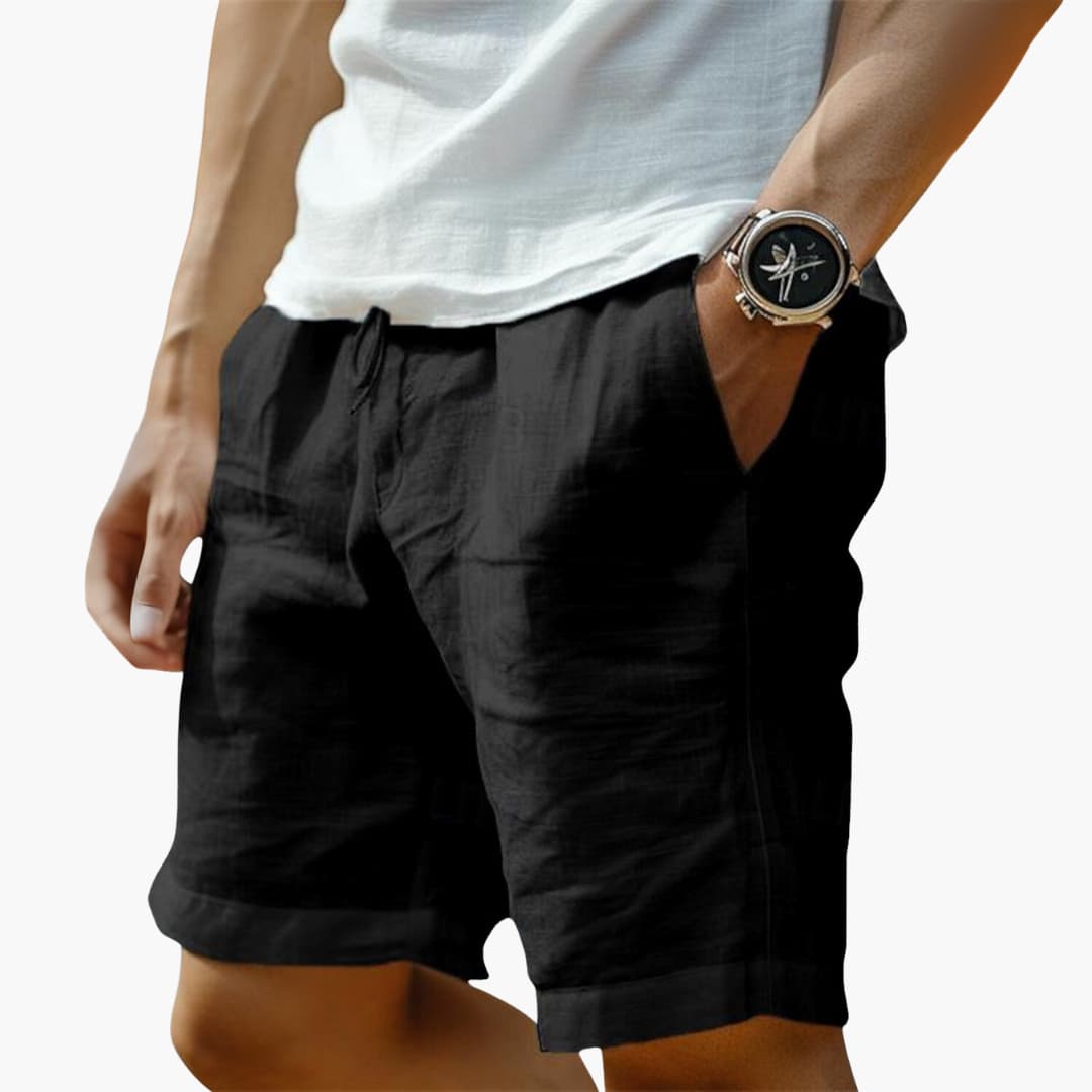 Herren Sommer Shorts mit Gummibund und Kordelzugverschluss