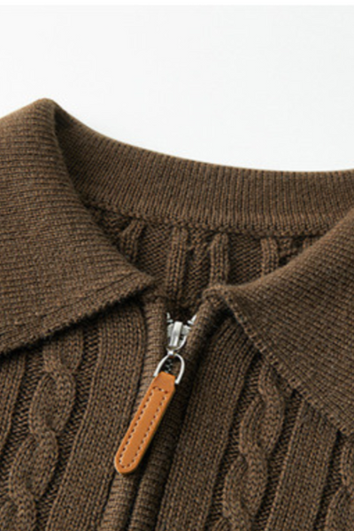 100% Premium Wolle Zip-Up