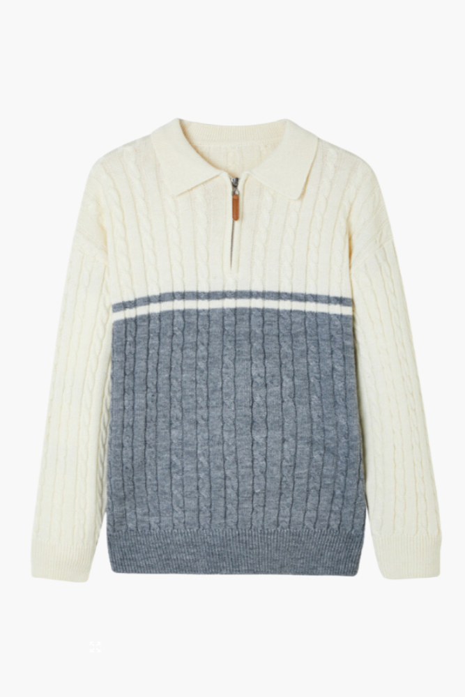 100% Premium Wolle Zip-Up