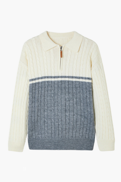 100% Premium Wolle Zip-Up