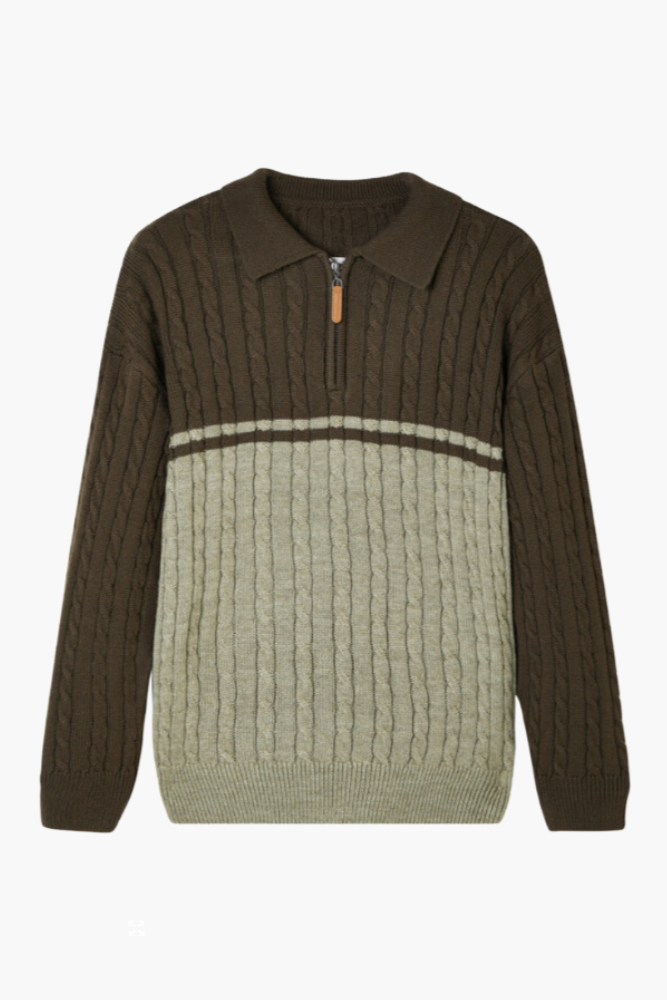 100% Premium Wolle Zip-Up