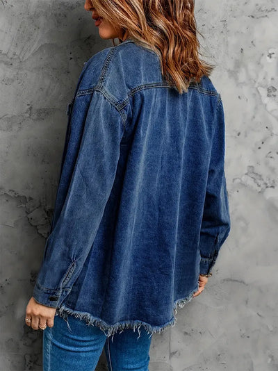 Malika - Langärmelige Denim Jacke