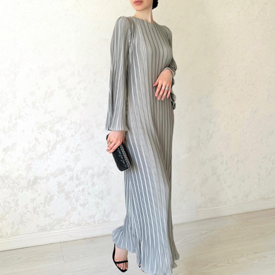 BABETTE - LANGES PLISSEE-KLEID