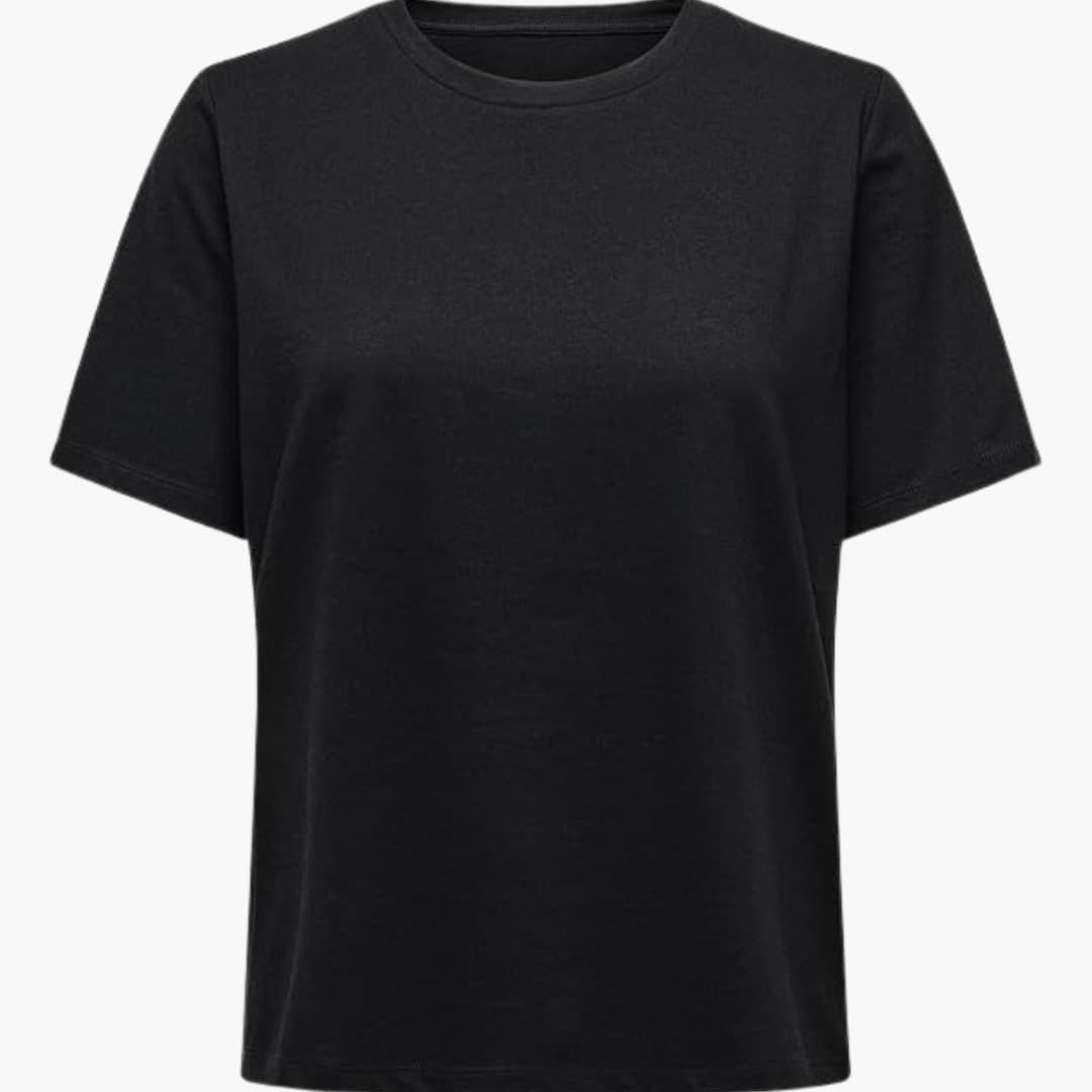 Damen T-Shirt mit Rundhalsausschnitt und kurzen Ärmeln