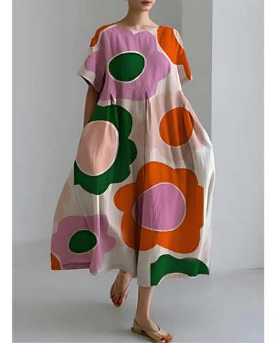 Dora - Elegantes Rundhals-Kleid für Damen