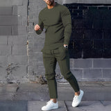Adelard - Herren-Set mit Pullover und Hose in Grün