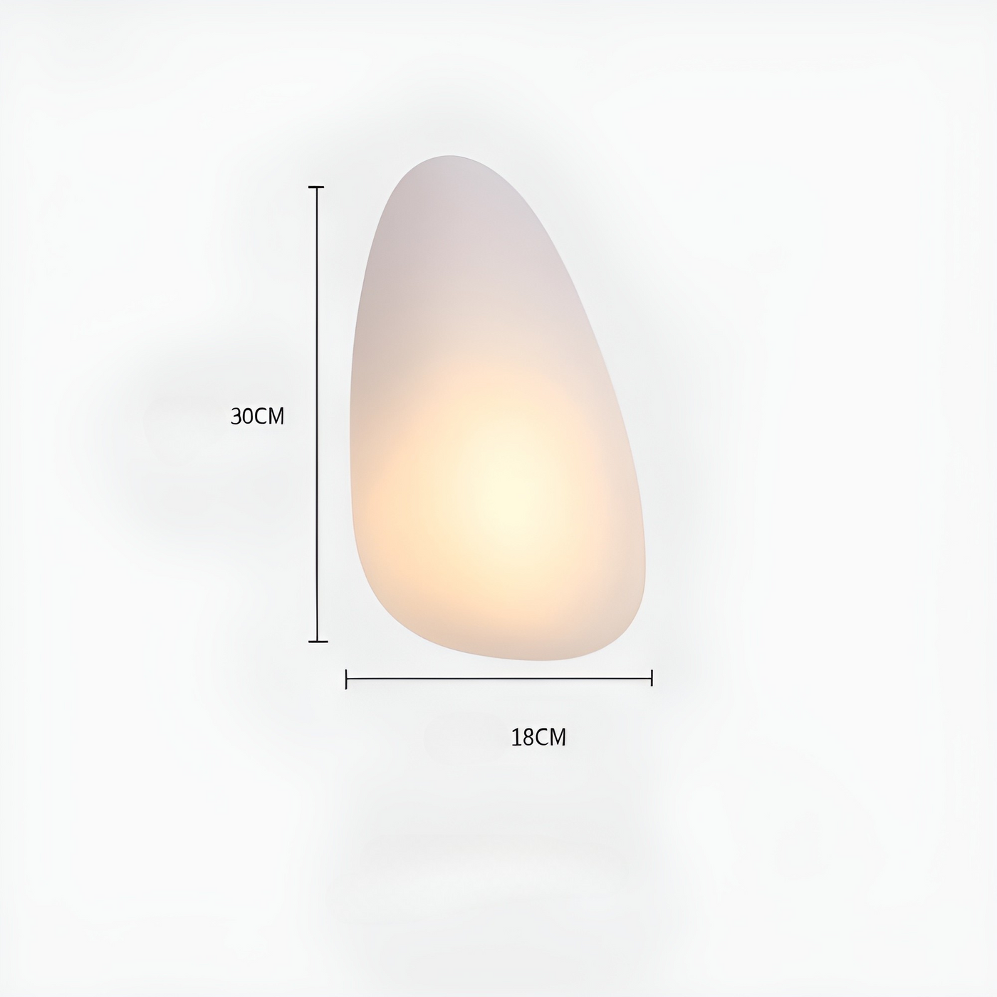 LumePebble Light – Nordische Kieselstein-Style LED-Wandleuchte