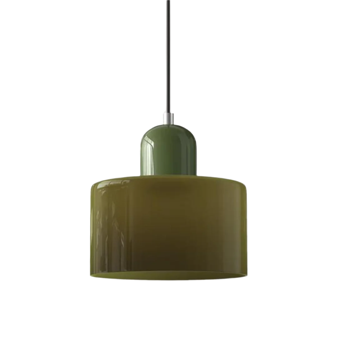 GlamorGlass Light - Europäische Retro Zylinder Pendelleuchte