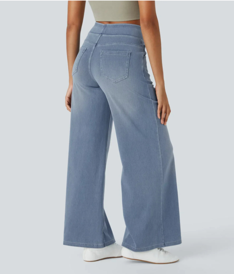 Weite High-Waist Jeans