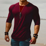 Stilvolles Herren Slim Fit Stretch Shirt - Felix in Rot