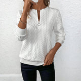Birgit™ | Eleganter Stilvoller Strickpullover in Weiß