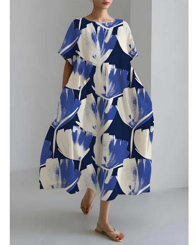 Dora - Elegantes Rundhals-Kleid für Damen