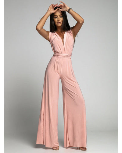 Rania - Damen Jumpsuit ärmellos mit V-Ausschnitt