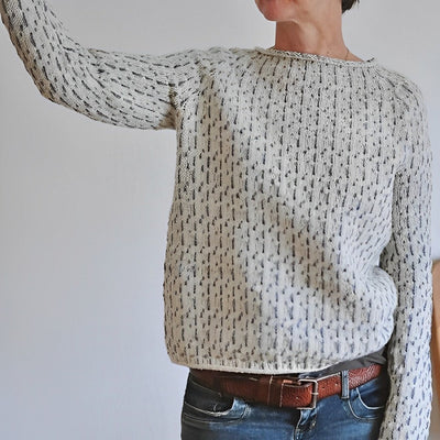 Meret - Damen Rundhals Schlabberpulli