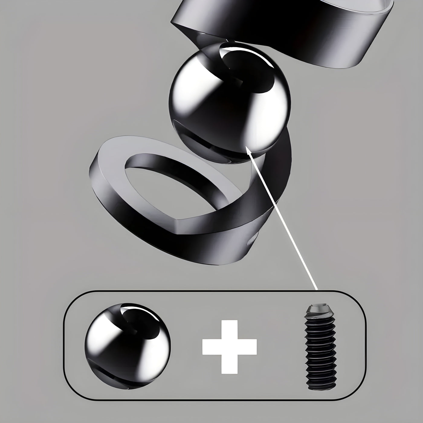 FidgetOrbit Gyroskop - Dekoratives Metall-Gyroskop