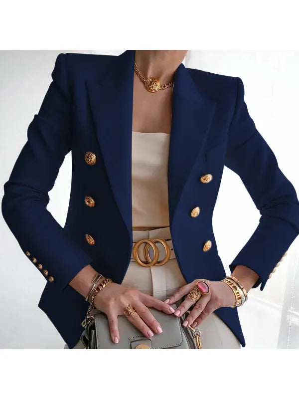 Agata - Damen Blazer Knopfleiste Elegant