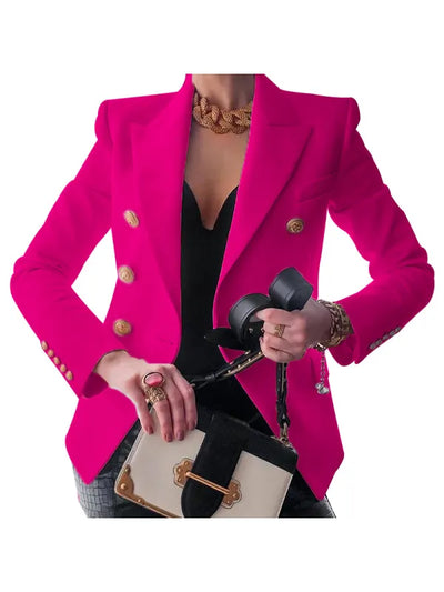 Agata - Damen Blazer Knopfleiste Elegant