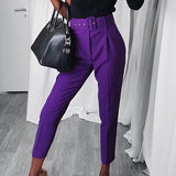 Dolly - Damen-Gürtelhose in Lila