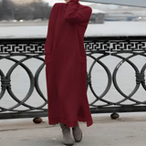 Popi | Lässiges langes Winterkleid in Rot