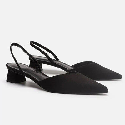 Damen Slingback Pumps mit kleinem Absatz