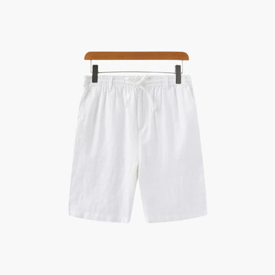 Herren Leinen Shorts mit Kordelzug und Seitentaschen