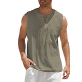 Alexia - Bequemes, ärmelloses Tanktop für Herren in Grau
