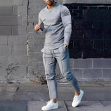 Adelard - Herren-Set mit Pullover und Hose in Grau