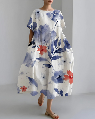 Dora - Elegantes Rundhals-Kleid für Damen