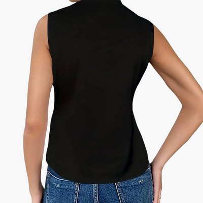 Susanne | Elegantes ärmelloses Wickel-Top