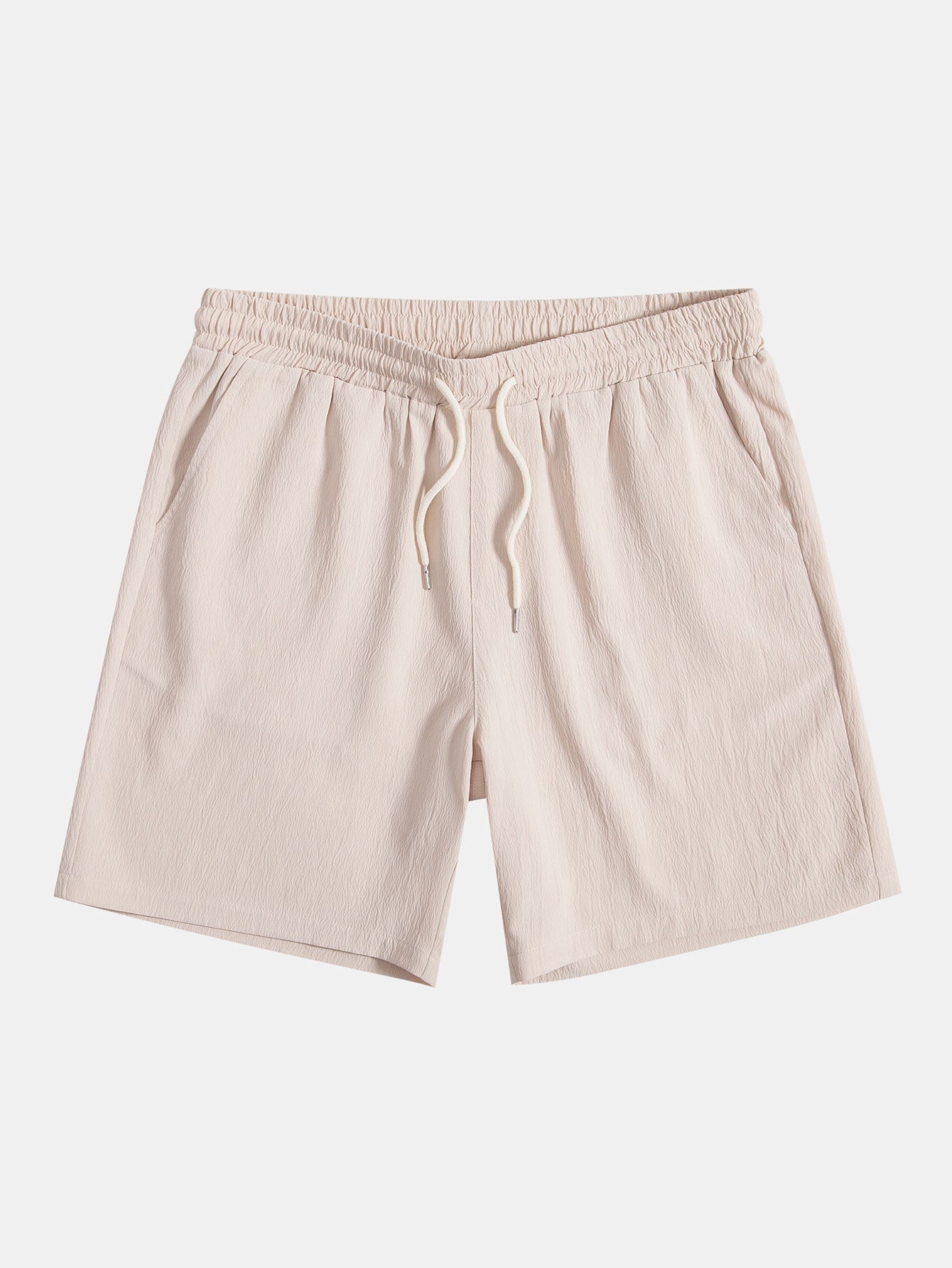 Plissiertes Hemd und strukturierte Shorts