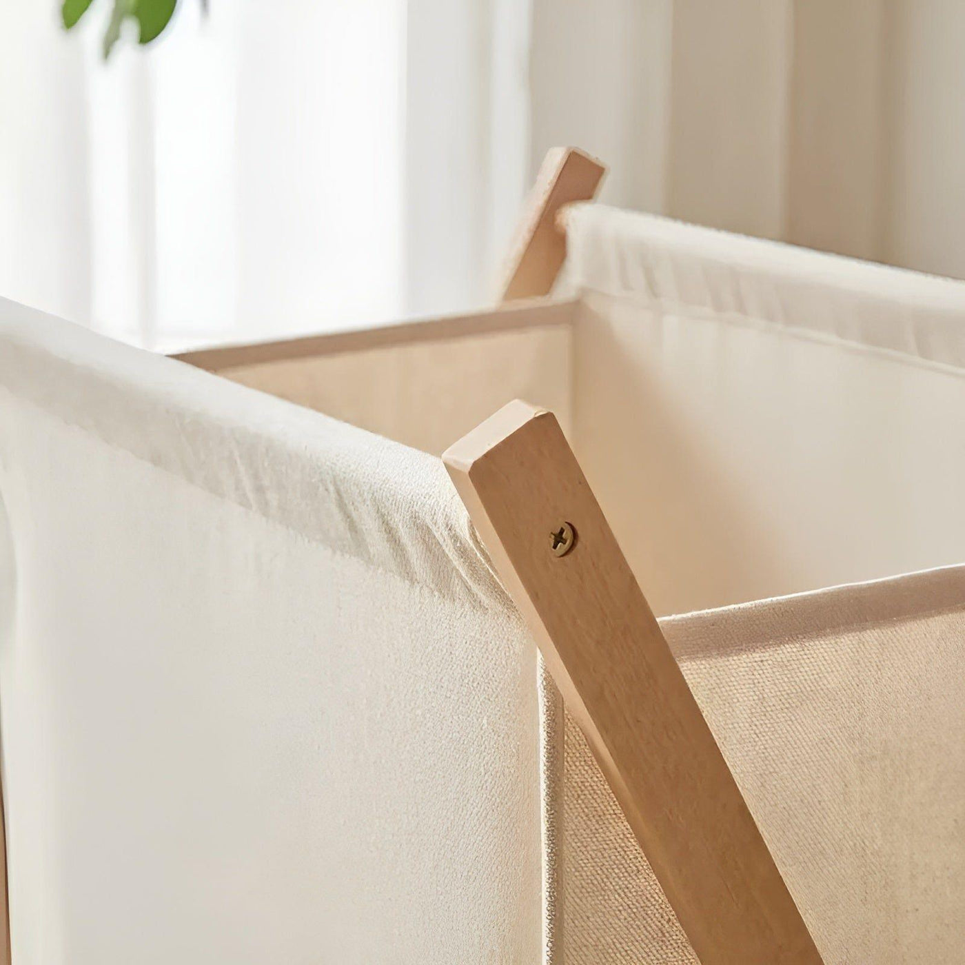 FlexiWood Korb - Faltbarer Wäschekorb aus Holz