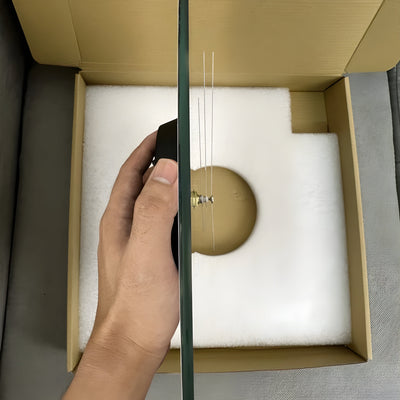 CrownQuartz Clock - Moderne Marmor-Wanduhr