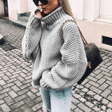 Carra | Dicker Pullover für Frauen in Grau