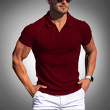 Deymar | Herren Sommer Poloshirt | Kurzarm in Dunkelrot