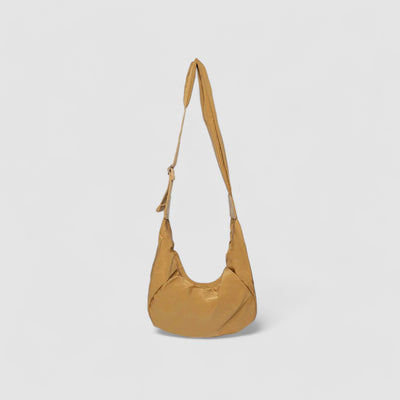 Puffer Schultertasche Damen – Vegane Leder Hobo Bag mit Reißverschluss