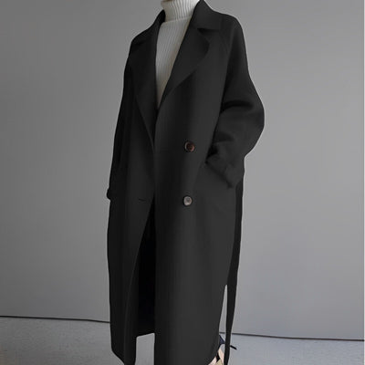 Armida - Eleganter Langer Wollmantel für Damen