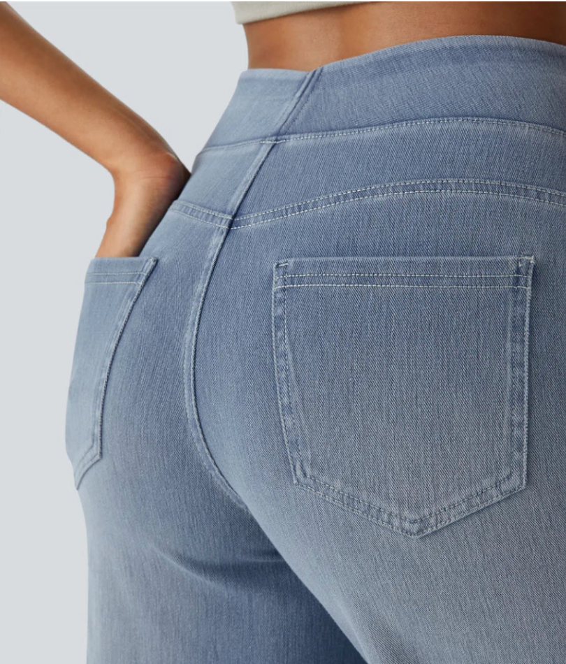 Weite High-Waist Jeans